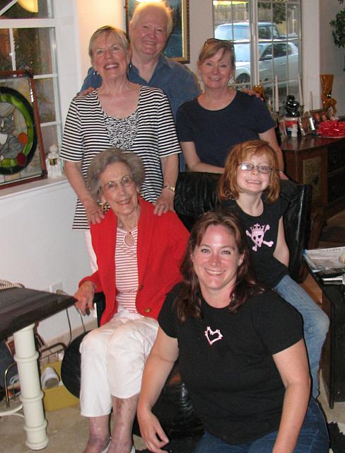 Four generations of family females