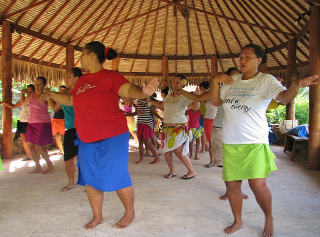 Dancers practicing for competition