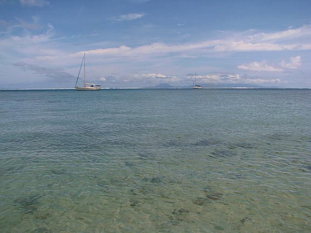 Looking toward Raiatea & Taha'a