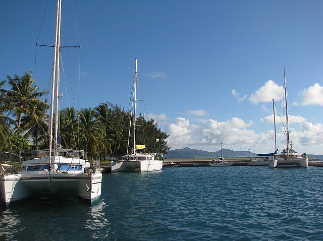 Uturoa waterfront with Taha'a in the background