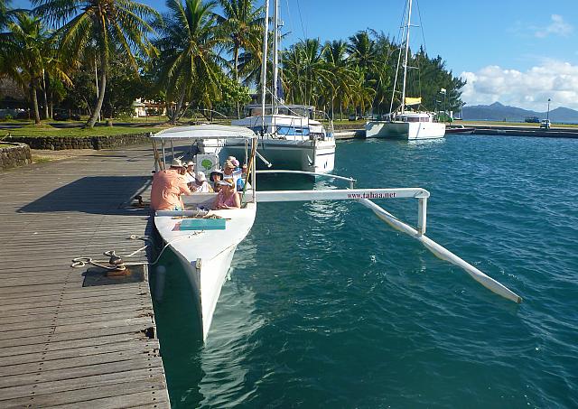 Bruno's outrigger...our transportation for the day
