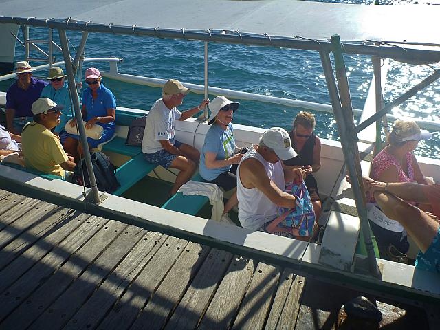 The crew on Bruno's boat