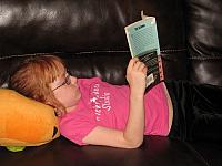 Parker adores reading!