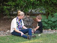 Logan bonds with Julie