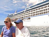 Rebecca and Jim on the zodiac