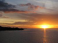 Sunset, leaving Moorea