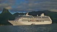 Oceania Regatta in Cook's Bay, Moorea...late afternoon