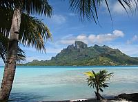 View of Bora Bora from our lunch motu