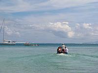 Dinghy ride back to the Eden Martin