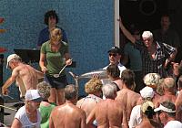 Pea soup for 'baptism' and fish to kiss