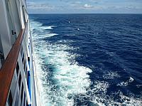 Several days at see we saw no other vessels...and not even jet contrails!