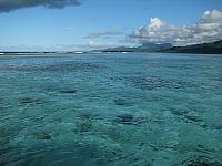 Raiatea and the sheltered area inside the reef
