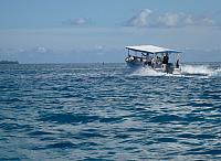 The other boat leaves