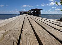 Boardwalk to pearl farm