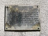 Plaque on the lighthouse