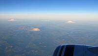 L to R - Rainier, St. Helens & Adams